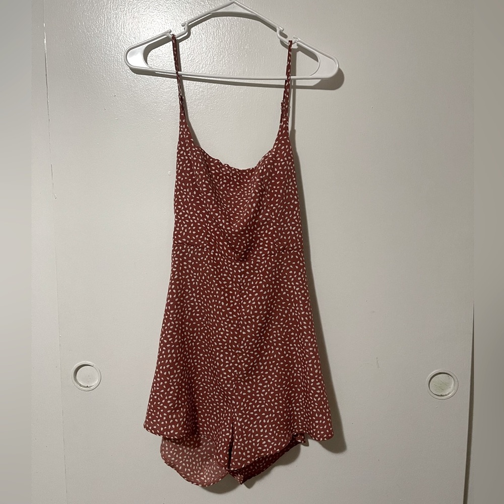 Princess Polly pink white romper